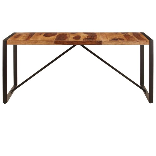 vidaXL Dining Table 70.9"x35.4"x29.5" Solid Sheesham Wood - Image 2