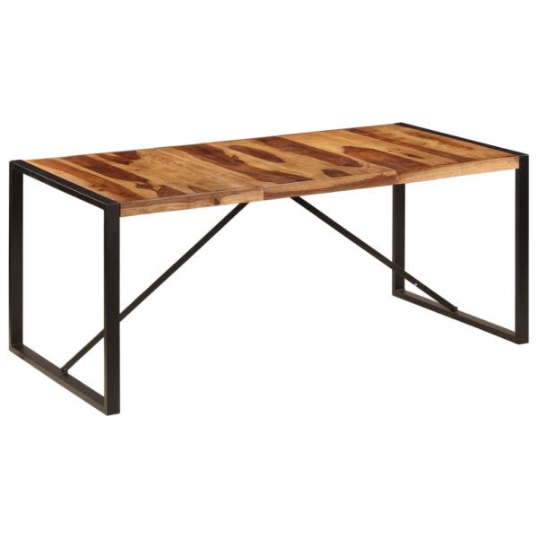 vidaXL Dining Table 70.9"x35.4"x29.5" Solid Sheesham Wood - Image 7