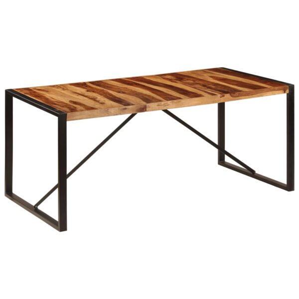 vidaXL Dining Table 70.9"x35.4"x29.5" Solid Sheesham Wood - Image 9