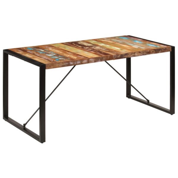 vidaXL Dining Table 63"x31.5"x29.5" Solid Reclaimed Wood