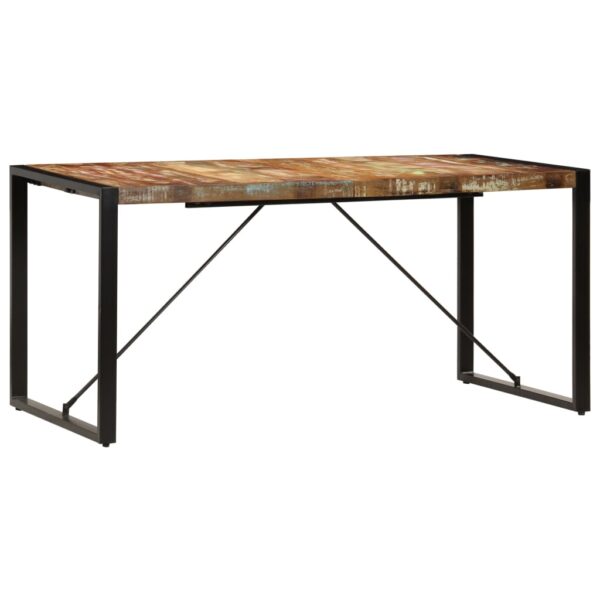 vidaXL Dining Table 63"x31.5"x29.5" Solid Reclaimed Wood - Image 2