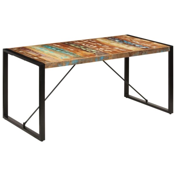 vidaXL Dining Table 63"x31.5"x29.5" Solid Reclaimed Wood - Image 11