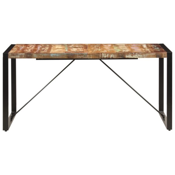 vidaXL Dining Table 63"x31.5"x29.5" Solid Reclaimed Wood - Image 3