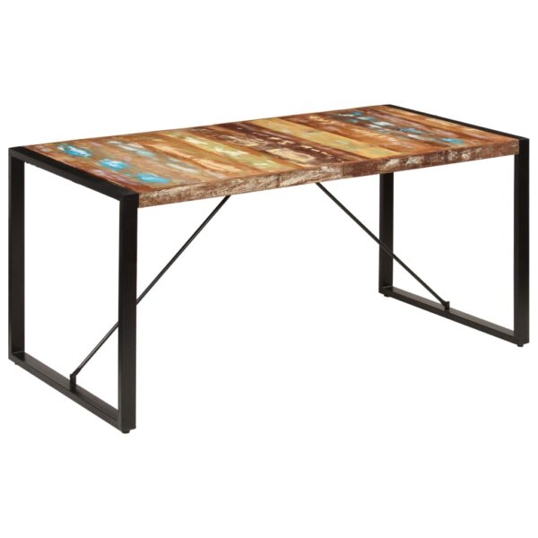 vidaXL Dining Table 63"x31.5"x29.5" Solid Reclaimed Wood - Image 10