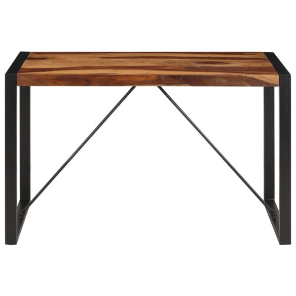 vidaXL Dining Table 47.2"x23.6"x29.9" Solid Sheesham Wood - Image 2