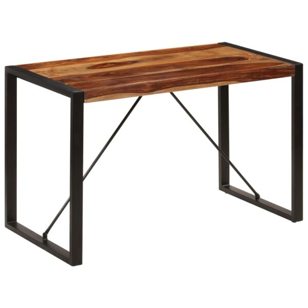 vidaXL Dining Table 47.2"x23.6"x29.9" Solid Sheesham Wood - Image 8