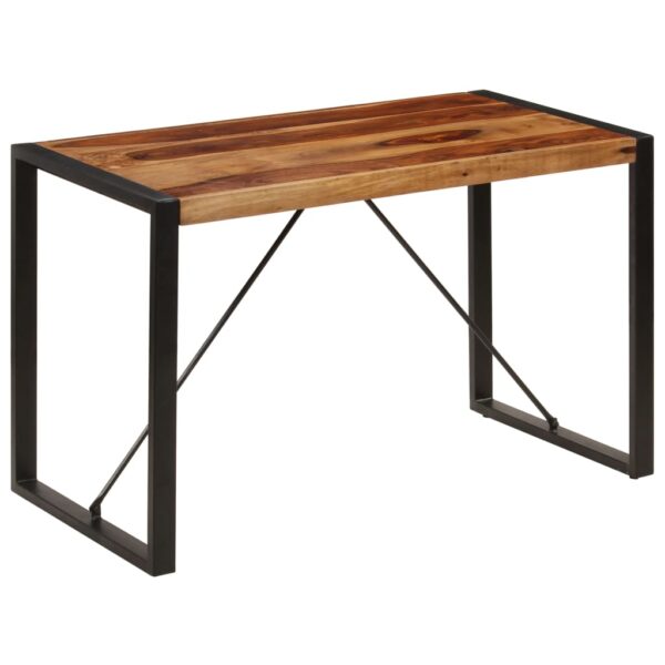 vidaXL Dining Table 47.2"x23.6"x29.9" Solid Sheesham Wood - Image 9