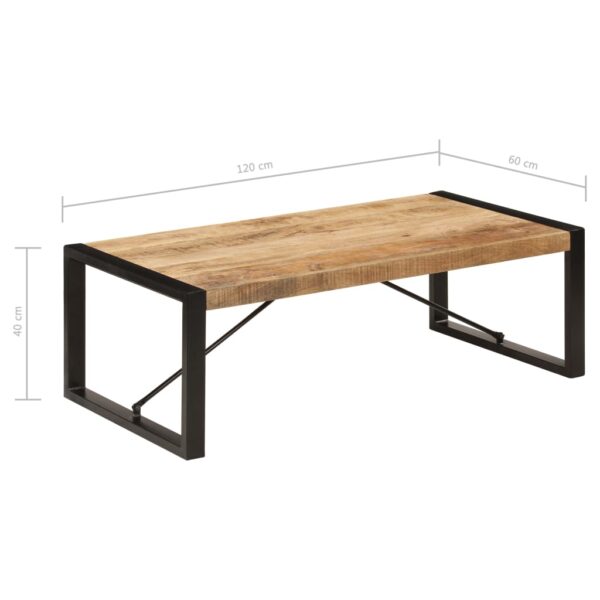 vidaXL Coffee Table 47.2"x23.6"x15.7" Solid Mango Wood - Image 6