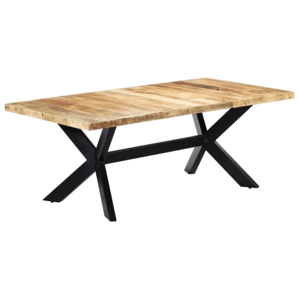 vidaXL Dining Table 78.7"x39.4"x29.5" Solid Mango Wood - Image 11