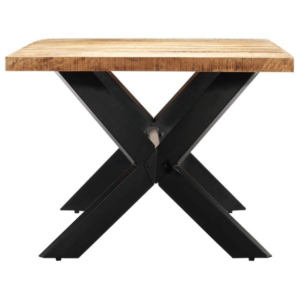 vidaXL Dining Table 78.7"x39.4"x29.5" Solid Mango Wood - Image 3