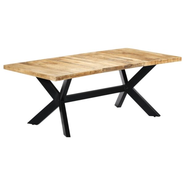 vidaXL Dining Table 78.7"x39.4"x29.5" Solid Mango Wood - Image 8