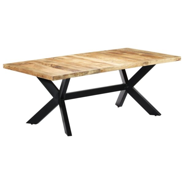 vidaXL Dining Table 78.7"x39.4"x29.5" Solid Mango Wood - Image 10