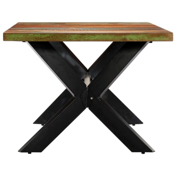 vidaXL Dining Table 78.7"x39.4"x29.5" Solid Reclaimed Wood - Image 3