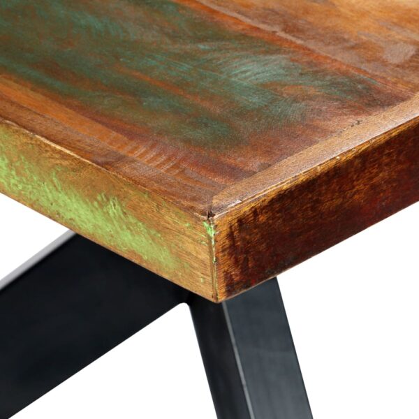 vidaXL Dining Table 78.7"x39.4"x29.5" Solid Reclaimed Wood - Image 4