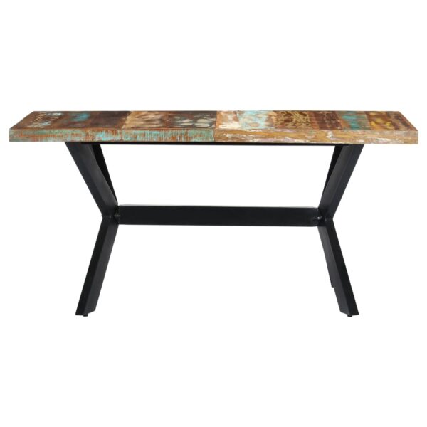 vidaXL Dining Table 63"x31.5"x29.5" Solid Reclaimed Wood - Image 2