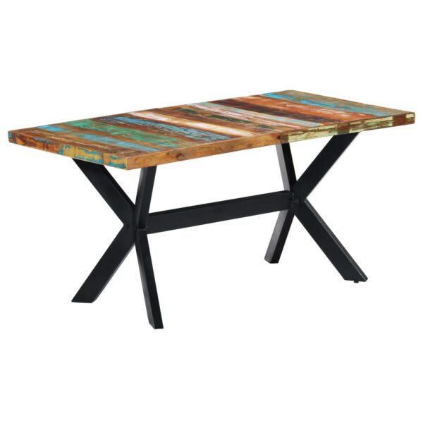 vidaXL Dining Table 63"x31.5"x29.5" Solid Reclaimed Wood - Image 8