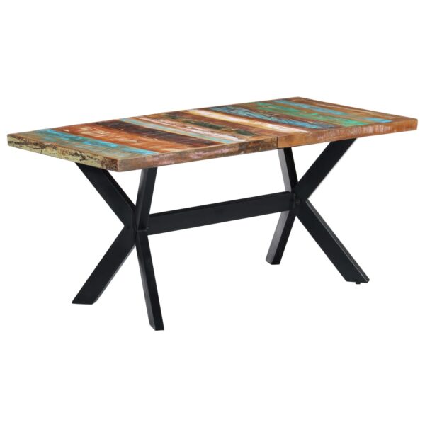 vidaXL Dining Table 63"x31.5"x29.5" Solid Reclaimed Wood - Image 9