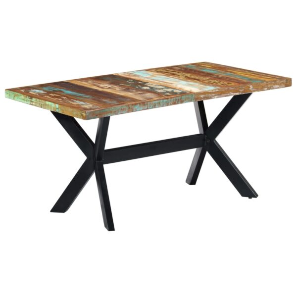 vidaXL Dining Table 63"x31.5"x29.5" Solid Reclaimed Wood - Image 10