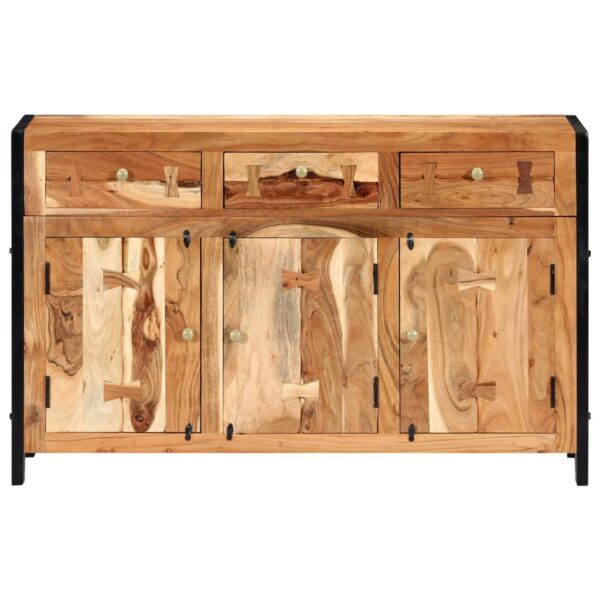 vidaXL Sideboard 47.2"x13.8"x29.5" Solid Acacia Wood - Image 2