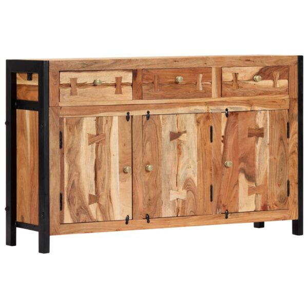 vidaXL Sideboard 47.2"x13.8"x29.5" Solid Acacia Wood - Image 11