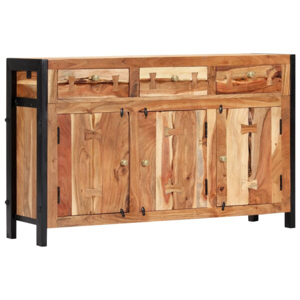 vidaXL Sideboard 47.2"x13.8"x29.5" Solid Acacia Wood - Image 12