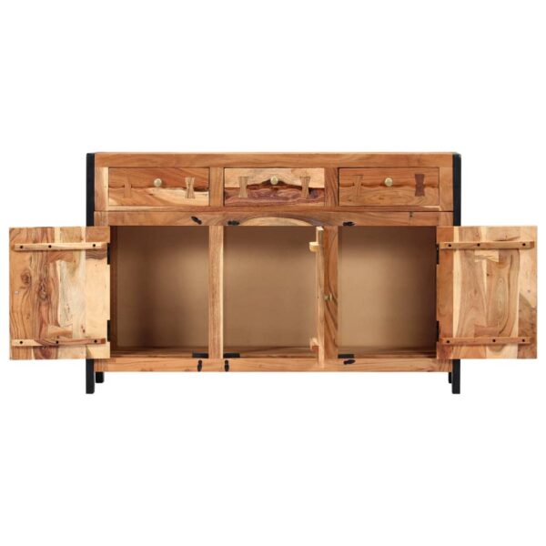 vidaXL Sideboard 47.2"x13.8"x29.5" Solid Acacia Wood - Image 3