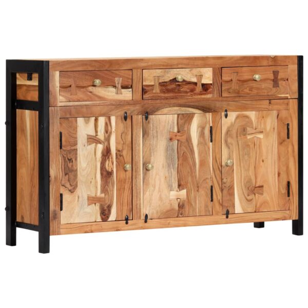 vidaXL Sideboard 47.2"x13.8"x29.5" Solid Acacia Wood - Image 10