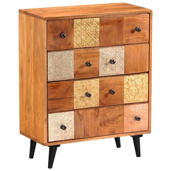 vidaXL Chest of Drawers 23.6"x11.8"x29.5" Solid Acacia Wood - Image 11