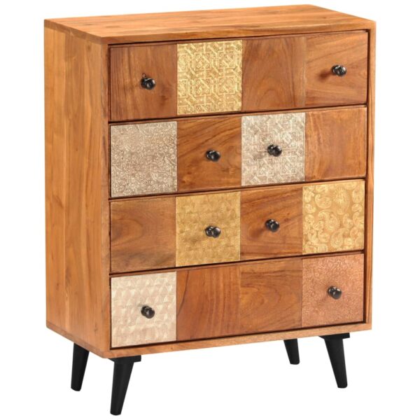 vidaXL Chest of Drawers 23.6"x11.8"x29.5" Solid Acacia Wood - Image 10