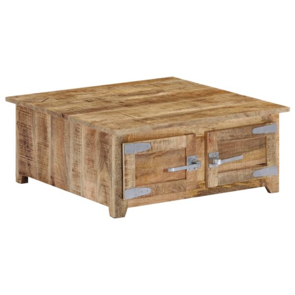 vidaXL Coffee Table 27.6"x27.6"x11.8" Solid Mango Wood