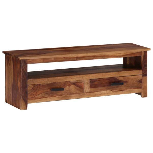 vidaXL TV Stand 46.5"x11.8"x15.7" Solid Wood Sheesham