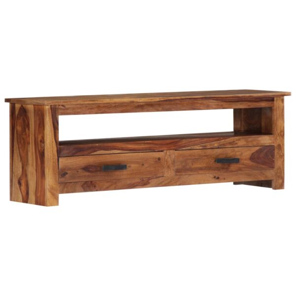 vidaXL TV Stand 46.5"x11.8"x15.7" Solid Wood Sheesham - Image 12