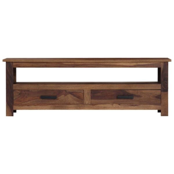 vidaXL TV Stand 46.5"x11.8"x15.7" Solid Wood Sheesham - Image 3