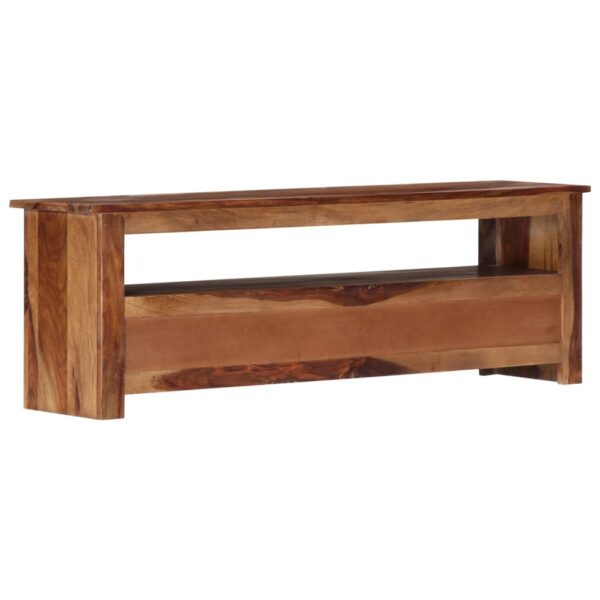 vidaXL TV Stand 46.5"x11.8"x15.7" Solid Wood Sheesham - Image 4