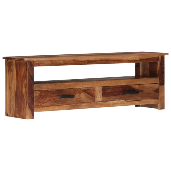 vidaXL TV Stand 46.5"x11.8"x15.7" Solid Wood Sheesham - Image 8