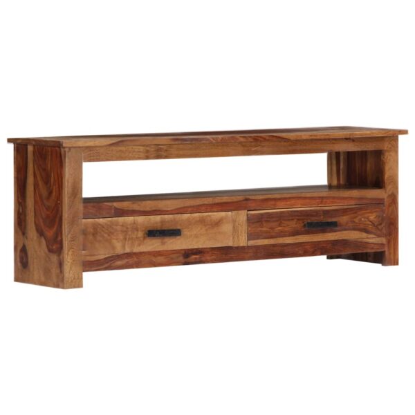 vidaXL TV Stand 46.5"x11.8"x15.7" Solid Wood Sheesham - Image 9