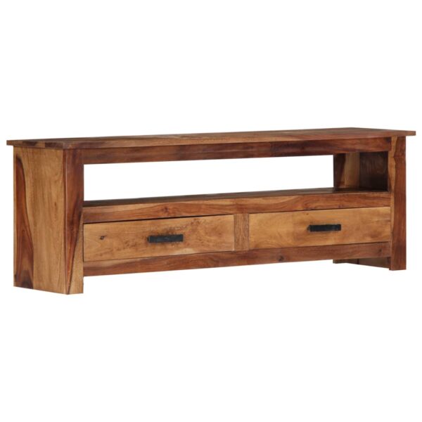 vidaXL TV Stand 46.5"x11.8"x15.7" Solid Wood Sheesham - Image 10