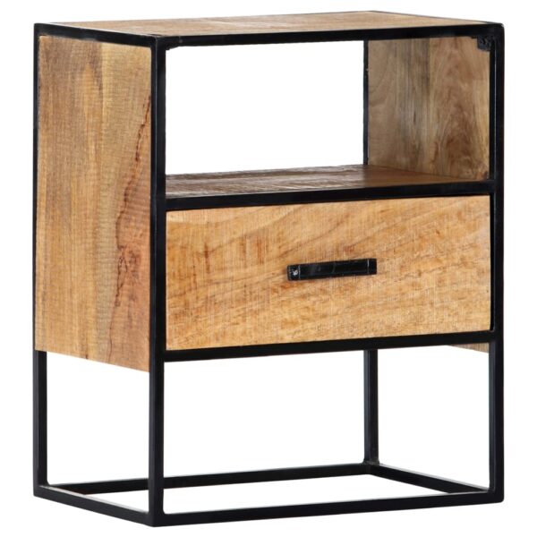 vidaXL Nightstand 15.7"x11.8"x19.6" Solid Mango Wood