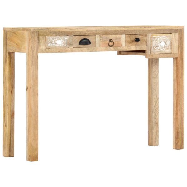 vidaXL Console Table 43.3"x11.8"x29.5" Solid Mango Wood - Image 11