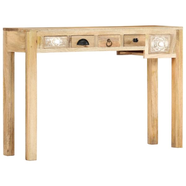 vidaXL Console Table 43.3"x11.8"x29.5" Solid Mango Wood - Image 12