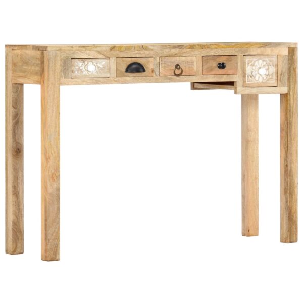 vidaXL Console Table 43.3"x11.8"x29.5" Solid Mango Wood - Image 9