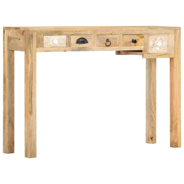 vidaXL Console Table 43.3"x11.8"x29.5" Solid Mango Wood - Image 10