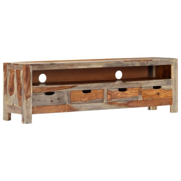 vidaXL TV Stand Solid Wood Sheesham 51.2"x11.8"x15.7" - Image 12