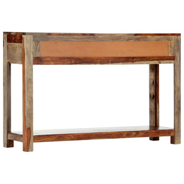 vidaXL Console Table with 3 Drawers 47.2"x11.8"x29.5" Solid Sheesham Wood - Image 4