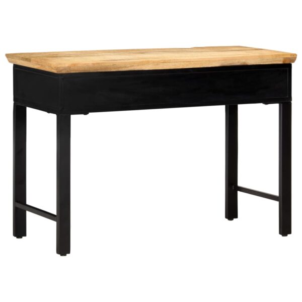 vidaXL Writing Table 43.3"x19.6"x29.9" Solid Mango Wood - Image 3