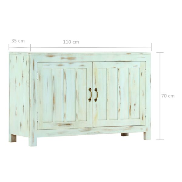 vidaXL Sideboard Light Blue 43.3"x13.8"x27.6" Solid Mango Wood - Image 8