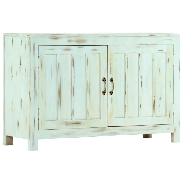 vidaXL Sideboard Light Blue 43.3"x13.8"x27.6" Solid Mango Wood - Image 9