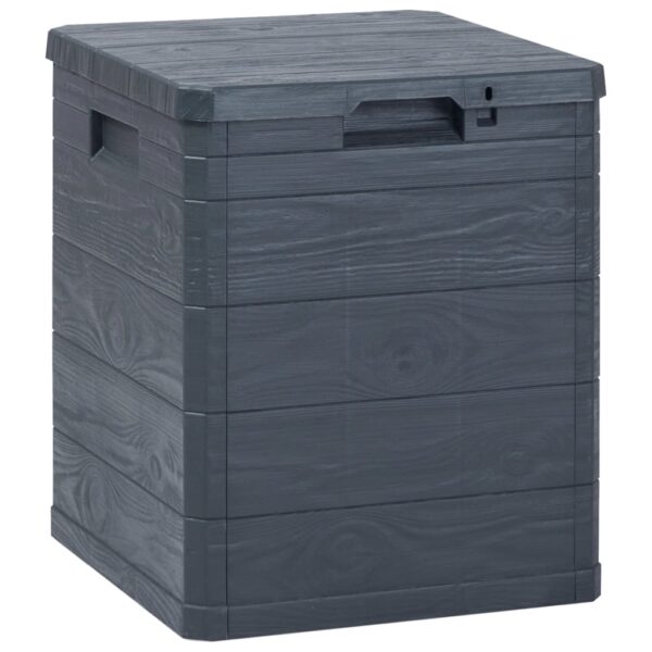 vidaXL Patio Storage Box 23.8 gal Anthracite