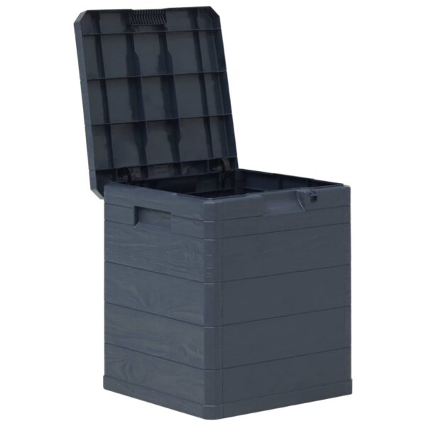 vidaXL Patio Storage Box 23.8 gal Anthracite - Image 4