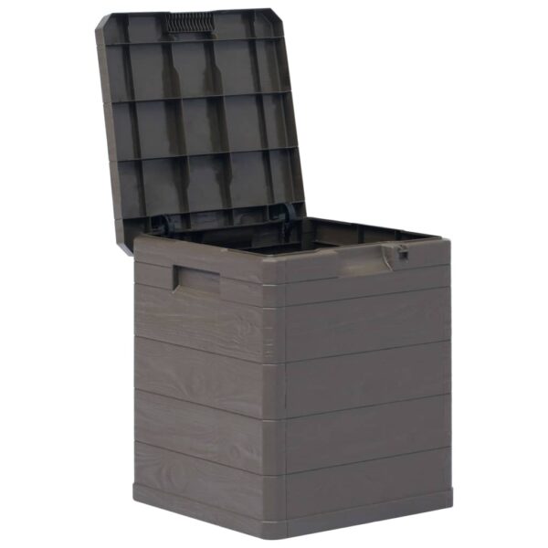 vidaXL Patio Storage Box 23.8 gal Brown - Image 2